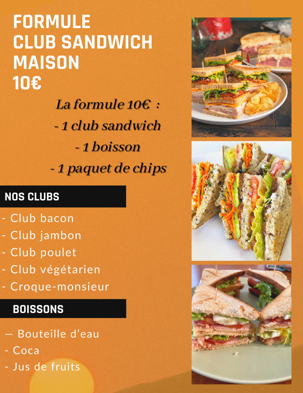 Nouvelle formule : Club sandwich