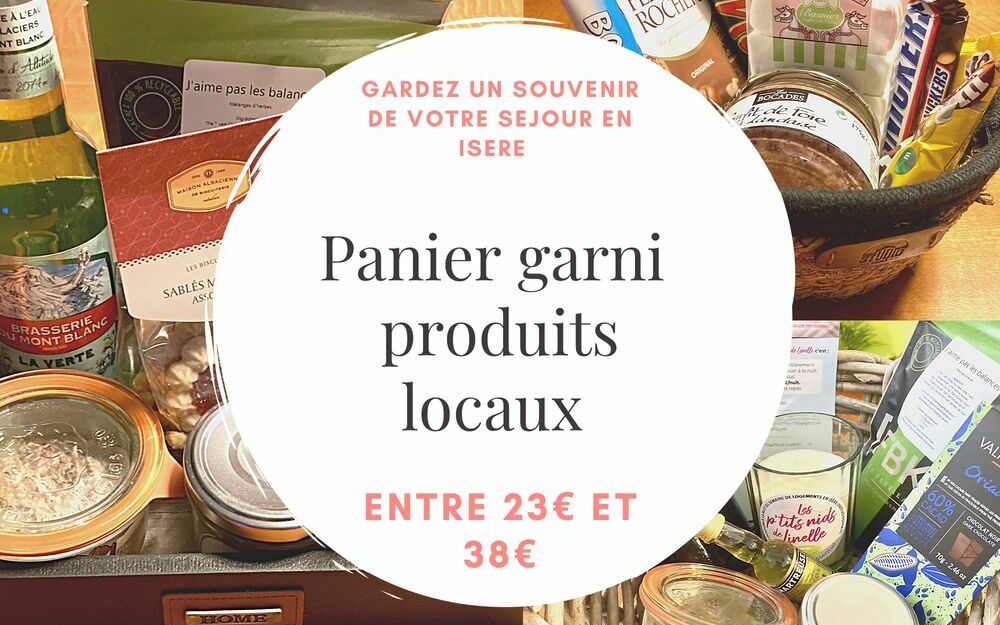 Le panier garni de produits locaux