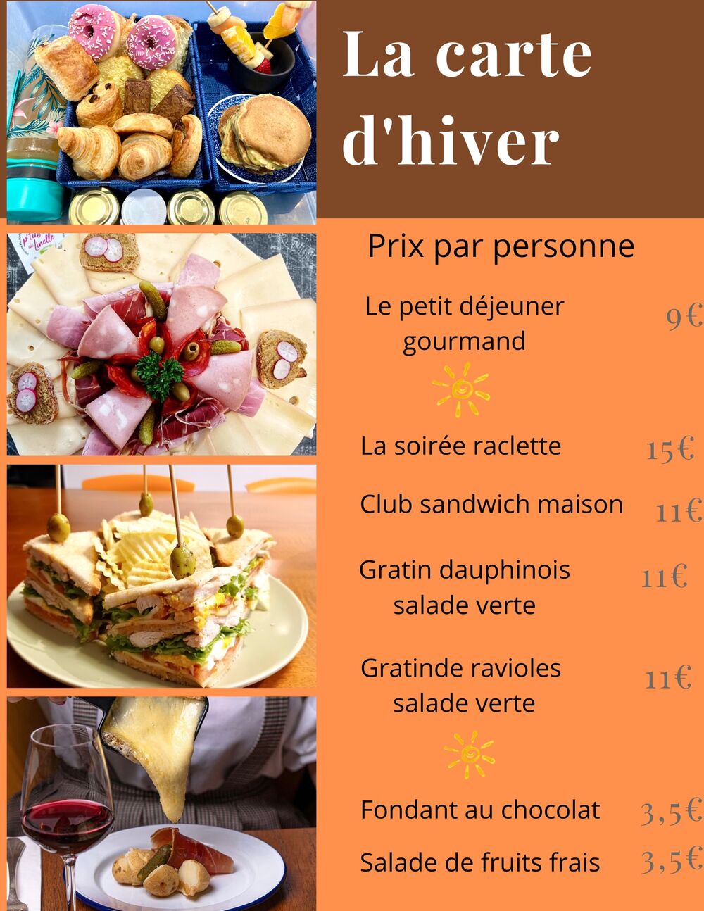 La carte d'hiver est arrivée