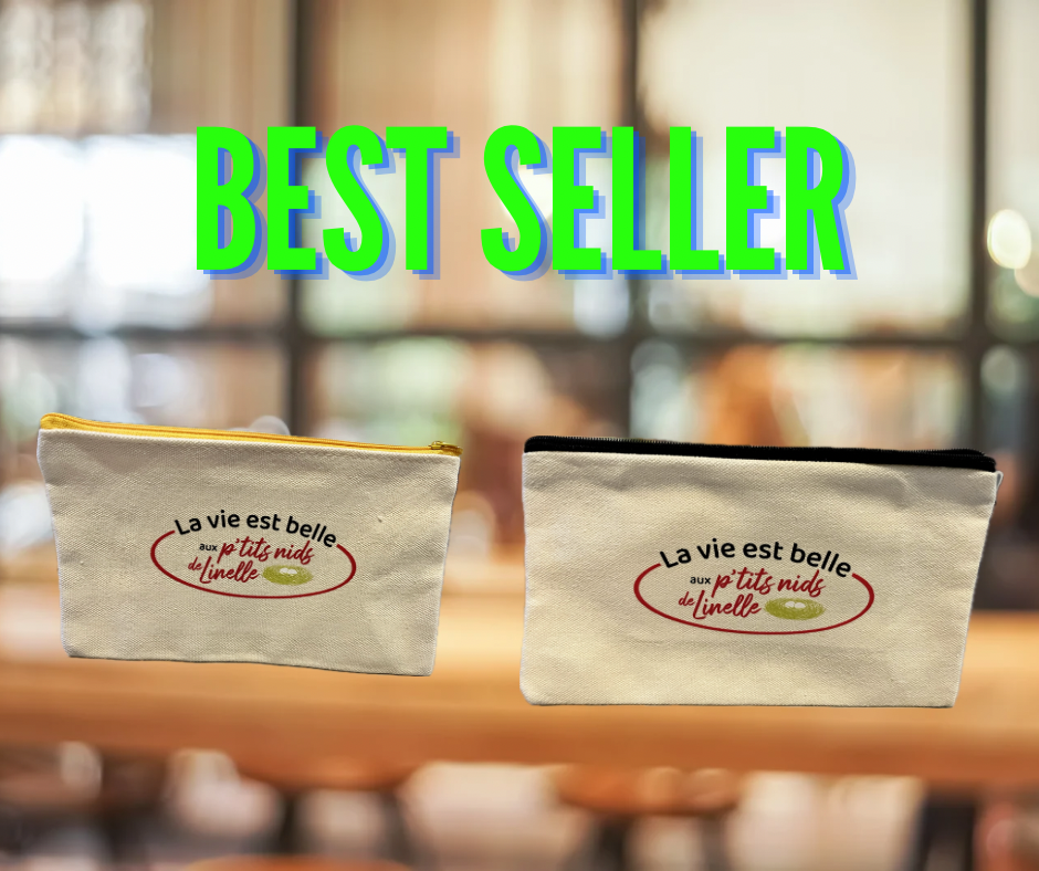 Best seller : Nos pochettes en coton bio : 3€