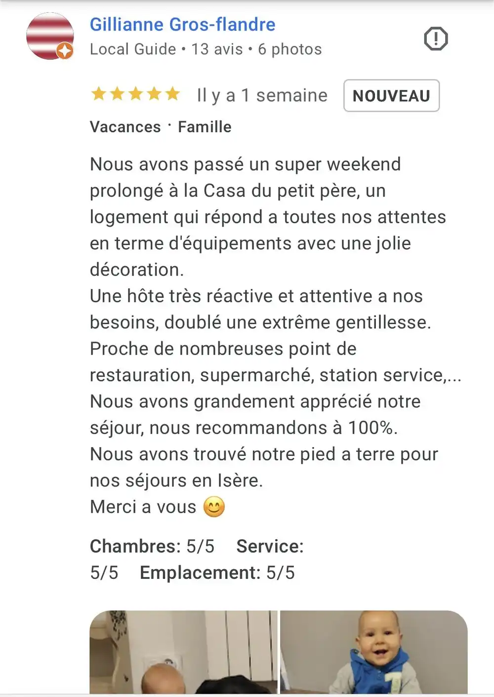 Un logement qui répond à toutes nos attentes