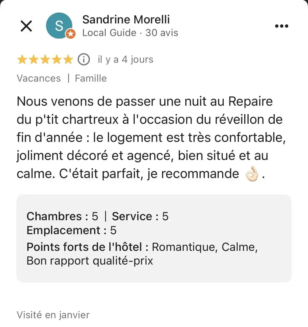 C’est parfait, je recommande.