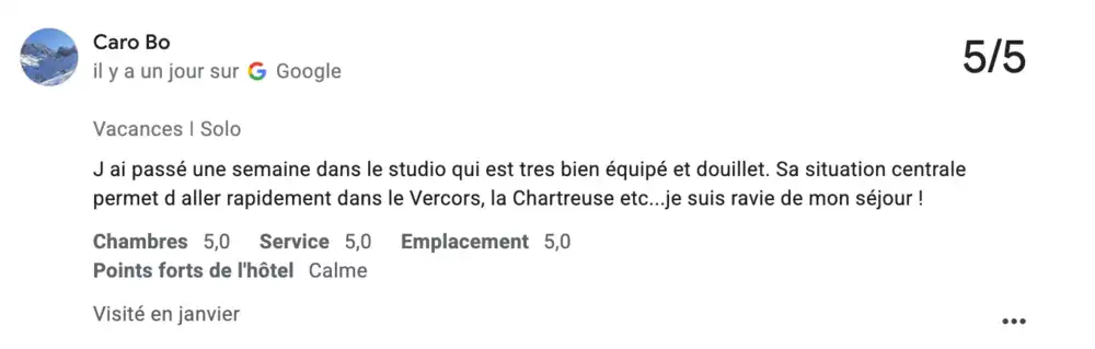 Situation centrale, idéale pour les randos !