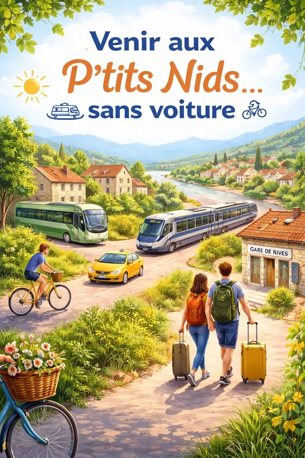 Comment venir aux P’tits Nids sans voiture (Rives, Renage, Beaucroissant, Le Grand-Lemps)