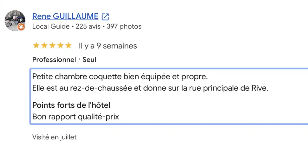 Bon rapport qualité-prix pour un séjour à Rives.