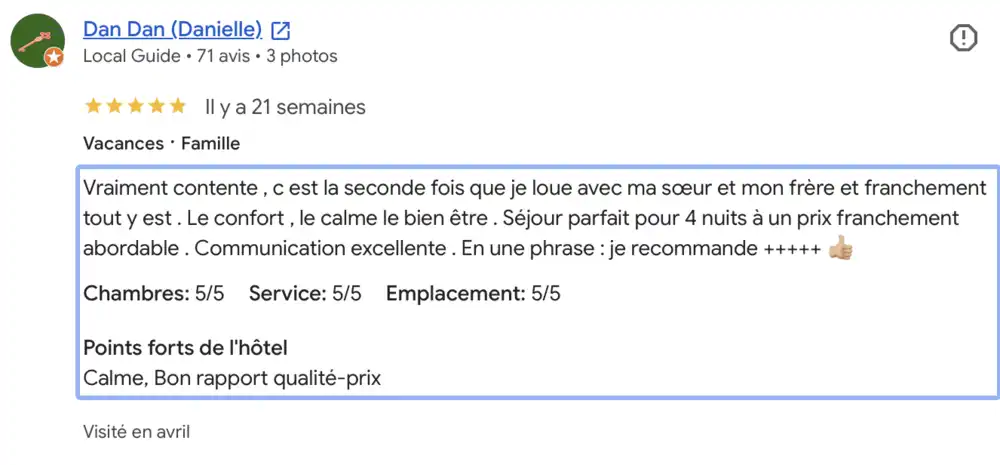 Confort, calme et bien-être, pour un prix très abordable.